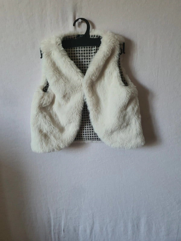 Gilet en coton et fausse fourrure 18 mois