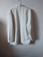 Veste tailleur blanc écru femme