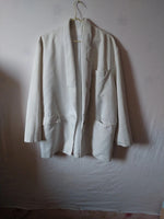 Veste tailleur blanc écru femme