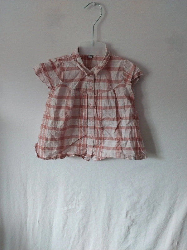 Chemise à carreaux manche courte bébé 18mois
