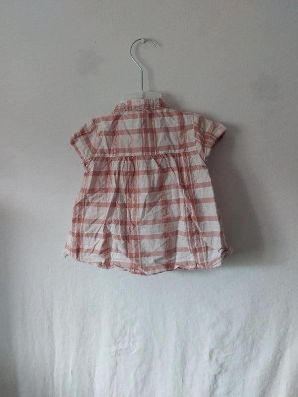 Chemise à carreaux manche courte bébé 18mois