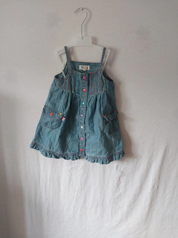 Robe en jean bébé 18mois