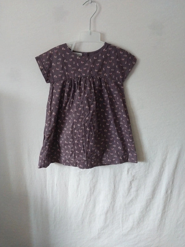 Robe fleuris violet bébé 18mois