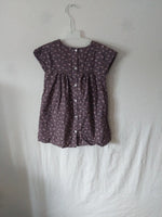 Robe fleuris violet bébé 18mois