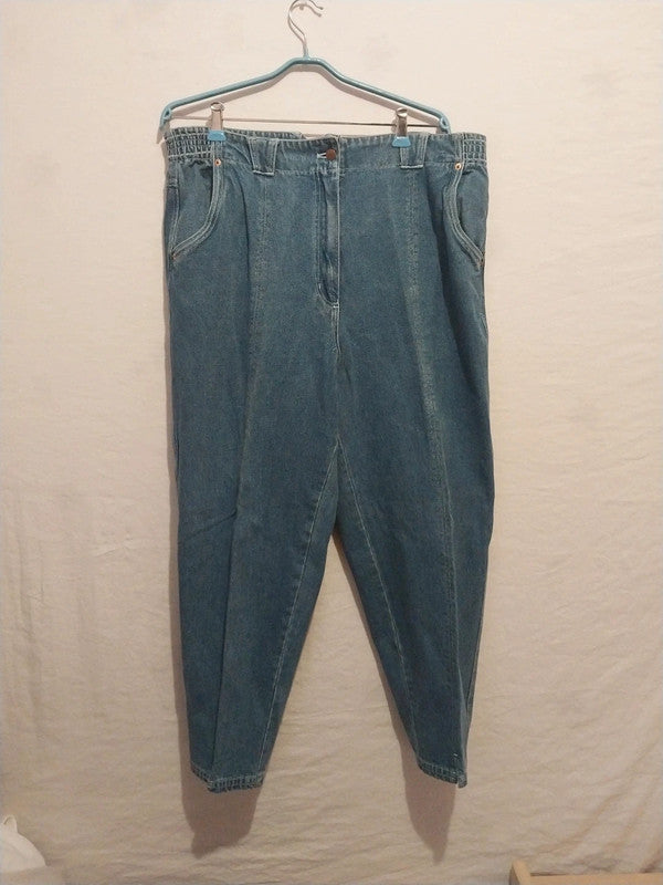 Pantalon jean large grande taille