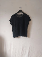 Tee-shirt transparent dentelle