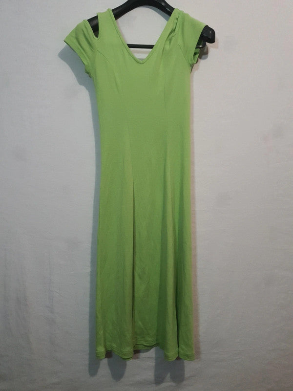Robe verte longue