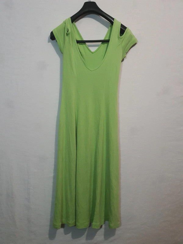 Robe verte longue