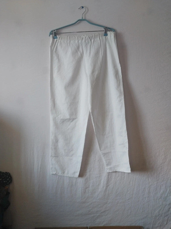 Pantalon blanc large