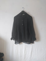 Chemise transparente noir