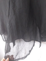 Chemise transparente noir