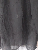 Chemise transparente noir