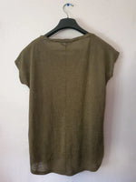 T-Shirt femme vert militaire