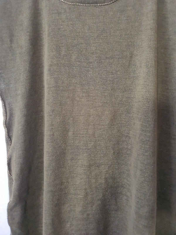 T-Shirt femme vert militaire