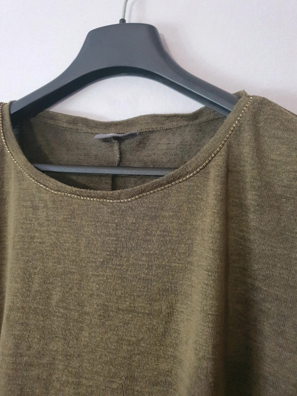 T-Shirt femme vert militaire