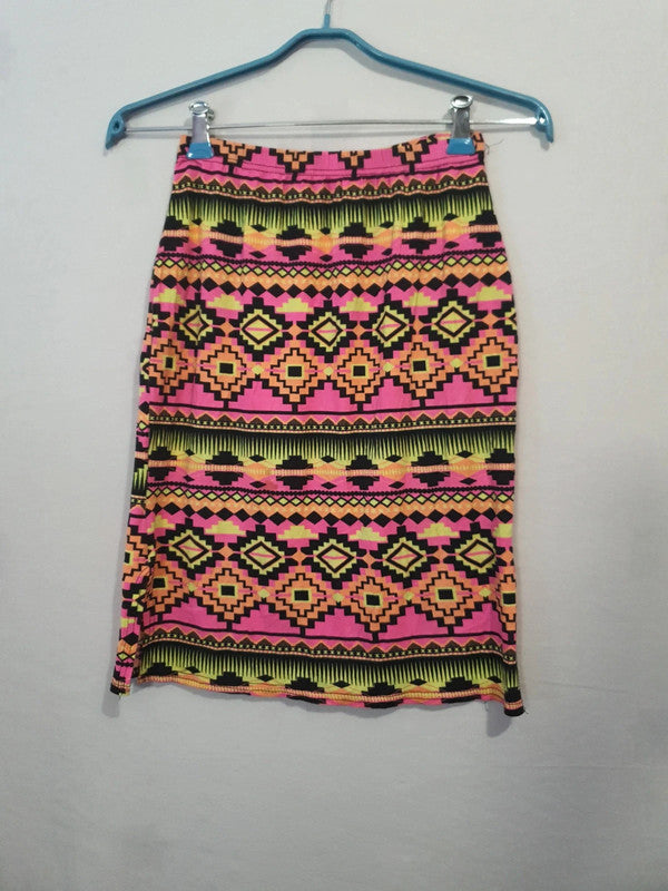 Jupe imprimée flashi