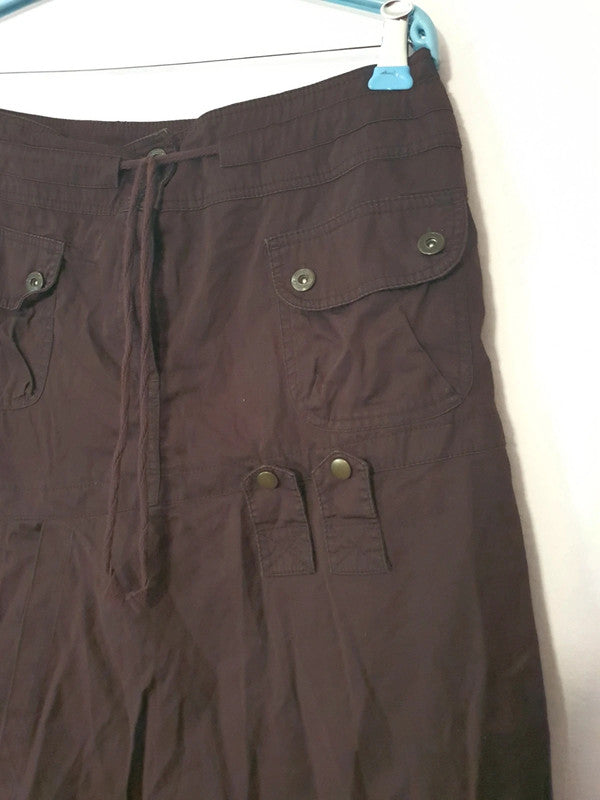 Jupe marron avec ficelle