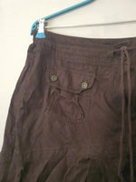 Jupe marron avec ficelle