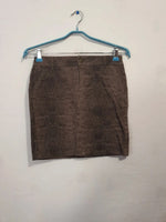 Jupe en jeans imprimé serpent