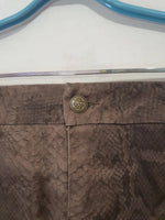 Jupe en jeans imprimé serpent