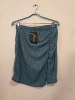 Jupe courte bleue et noir