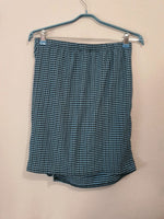 Jupe courte bleue et noir