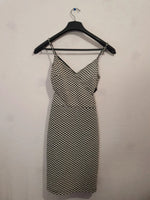 Magnifique robe d'été noire et blanche