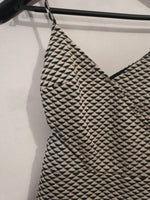 Magnifique robe d'été noire et blanche