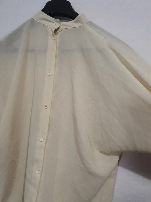 Chemise jaune transparente