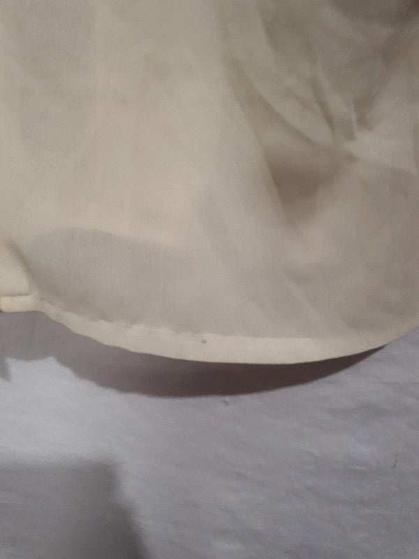 Chemise jaune transparente