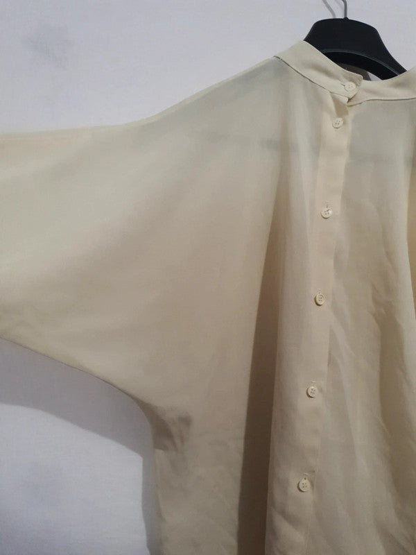 Chemise jaune transparente