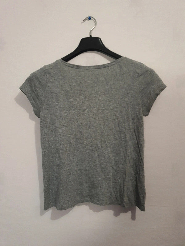 T-Shirt gris d'été avec chaton