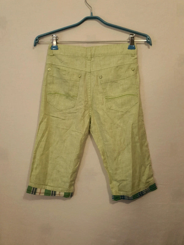 Pantacourt vert menthe