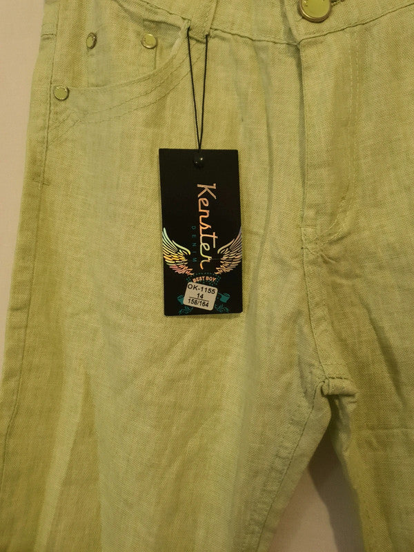 Pantacourt vert menthe