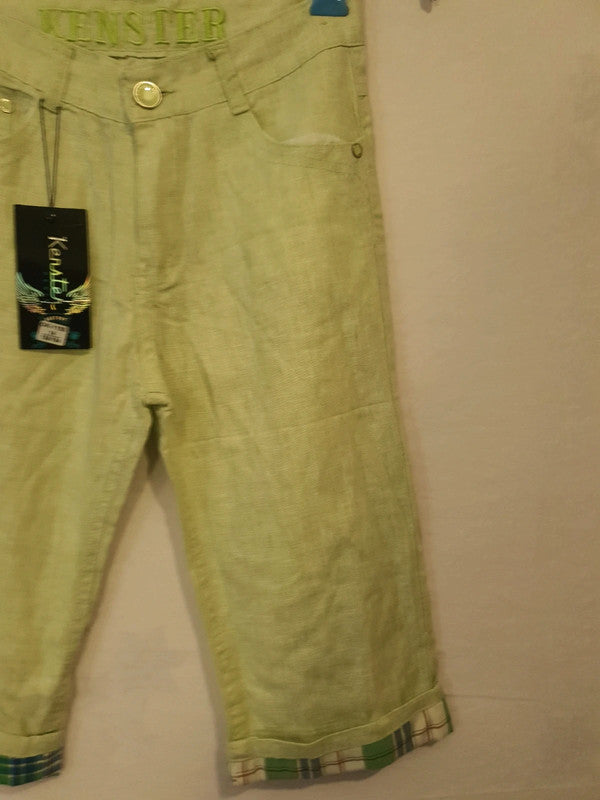 Pantacourt vert menthe