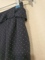 Jupe bleu marine à point blanc