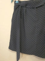 Jupe bleu marine à point blanc