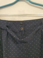 Jupe bleu marine à point blanc