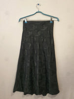 Jupe longue noire brillante