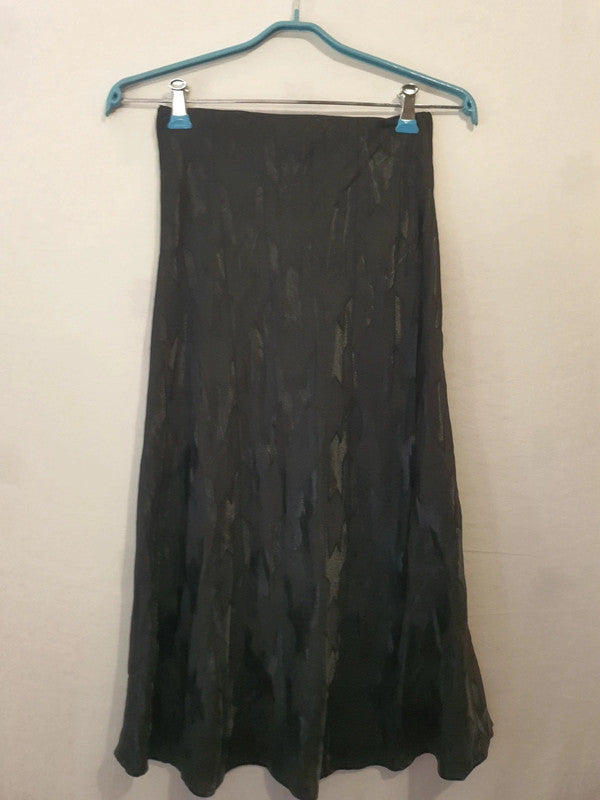 Jupe longue noire brillante