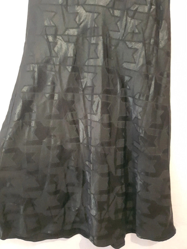 Jupe longue noire brillante