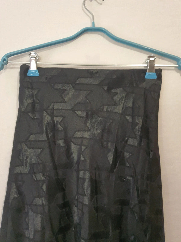 Jupe longue noire brillante