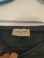 Jupe longue noire brillante