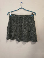 Mini jupe noir à point blanc