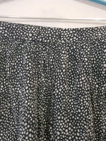 Mini jupe noir à point blanc