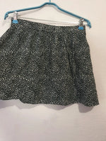 Mini jupe noir à point blanc