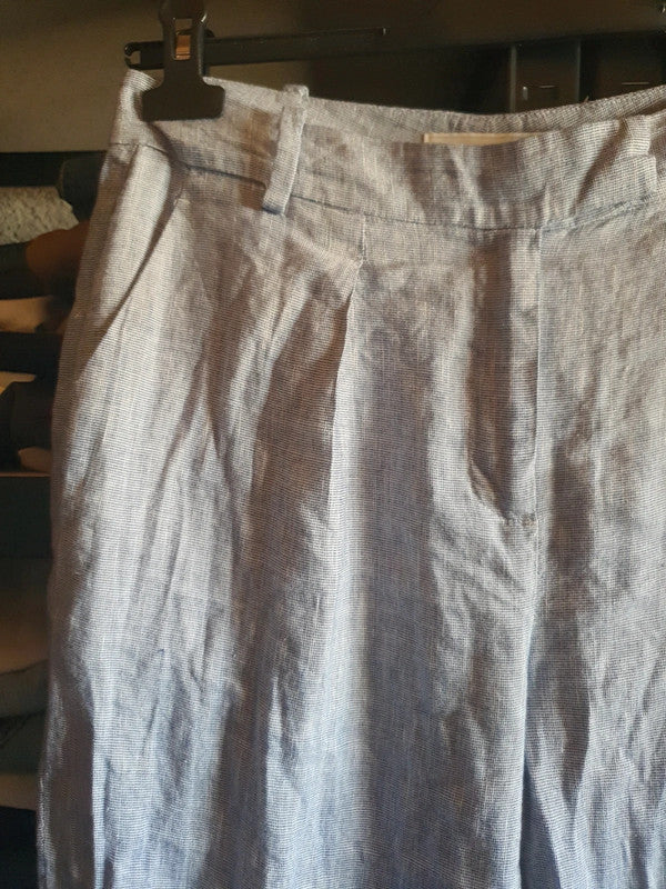 Pantalon bleu à rayures