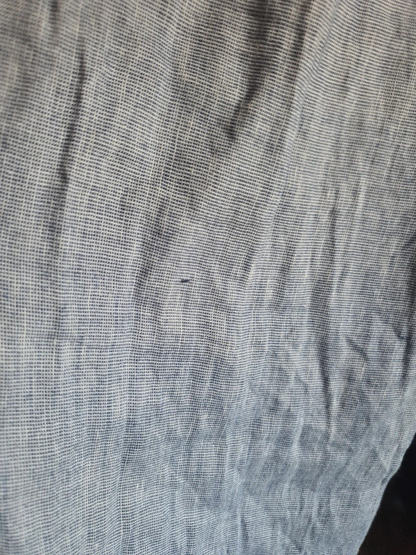 Pantalon bleu à rayures