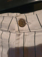 Pantalon Bershka blanc rayé