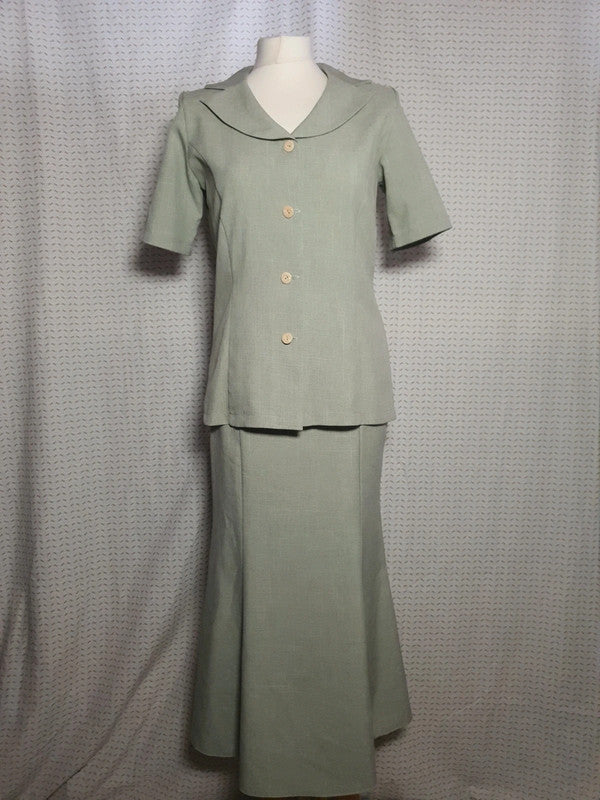 Ensemble tailleur avec jupe longue